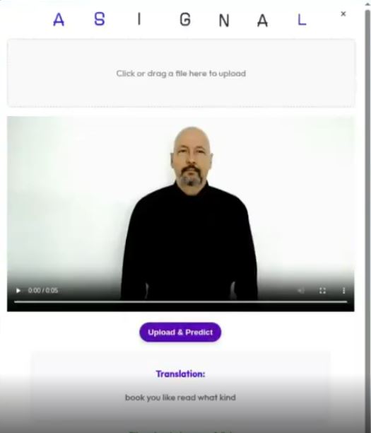 American Sign Language Trainer screenshot